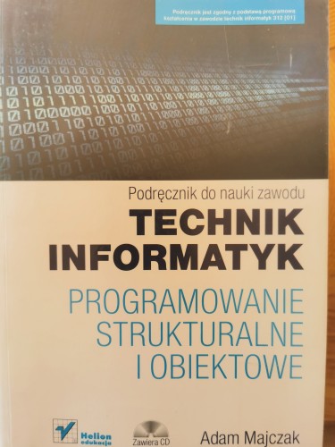 programowanie strukturalne i obiektowe książka technik informatyk