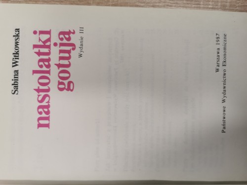 Nastolatki gotują Sabina Witkowska