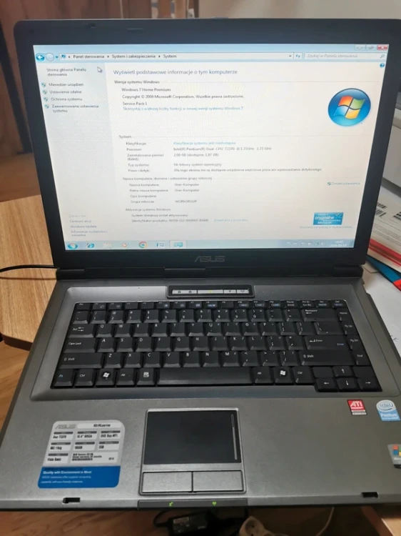 Asus X51RL Windows 7 Office 2007