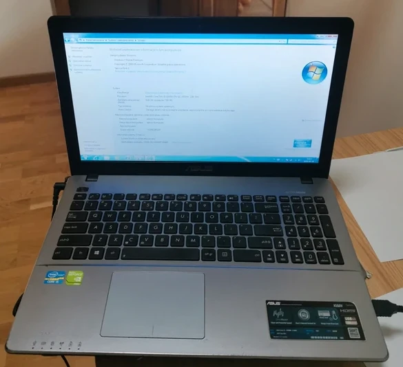 Laptop Notebook Asus X550V Windows 7 Office 2007
